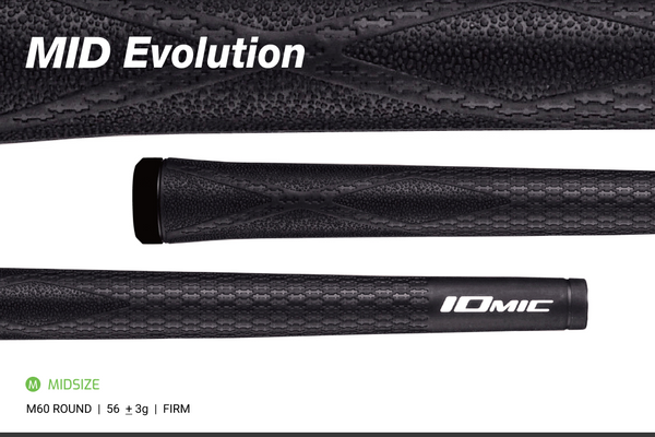 IOMIC(イオミック) ゴルフグリップ MID Evolution Recycle Grip Series ベース:ブラック エンド:ブラック M60 tf8su2k MID Evolution – IOMIC USA